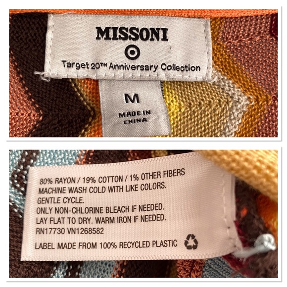 Missoni for Target collab multicolor chevron cardigan M - Picture 8 of 8